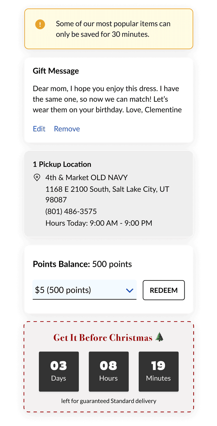 checkout customizations